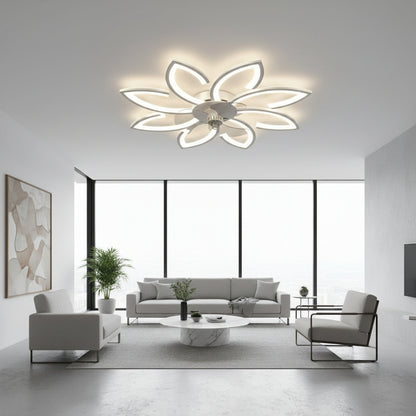 Żyrandol LED ANEMO Fan z pilotem, 48W, G87cm, światło zimne/neutralne/ciepłe, metal i plastik, biały