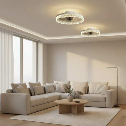 Żyrandol LED VEYA z pilotem, 38 W, śr. 50 cm, światło zimne/neutralne/ciepłe, metal i plastik, biały