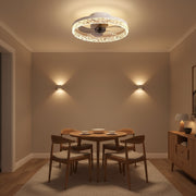 Żyrandol LED VEYA z pilotem, 38 W, śr. 50 cm, światło zimne/neutralne/ciepłe, metal i plastik, biały