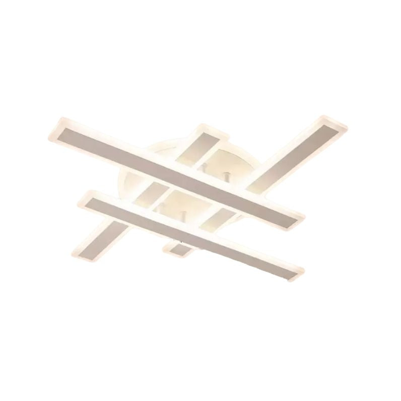 Żyrandol LED z pilotem ZYRON Magno, 79W, 46x5,5x7,5, światło zimne/ciepłe/neutralne, możliwość przyciemniania, biały, metal, pleksiglas Żyrandole LED z pilotem Domyślny tytuł Alessandro Design