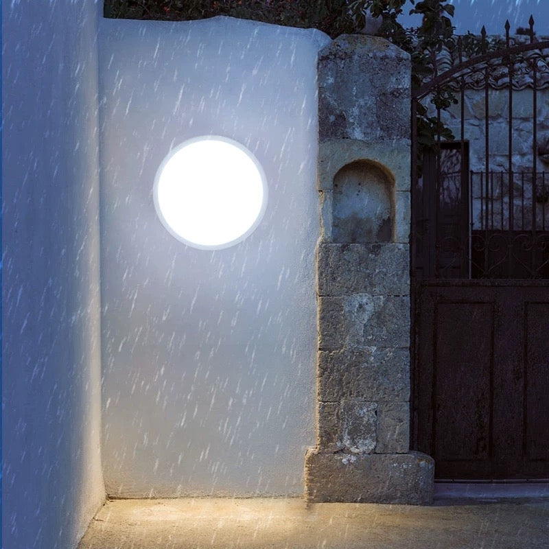 Kinkiet zewnętrzny LED AX310/162WH, ciepłe światło 3000 K, średnica 16,2 cm, IP65, biały kinkiet zewnętrzny Domyślny tytuł Alessandro Design
