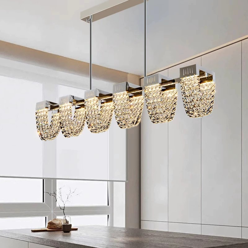 Zawieszany żyrandol LED, STRATUS Supremo, kryształ i metal, 15W, światło zimne/ciepłe/neutralne 3000K/4000K/6000K, luksusowe oświetlenie Cristal Candelabra Domyślny tytuł Alessandro Design