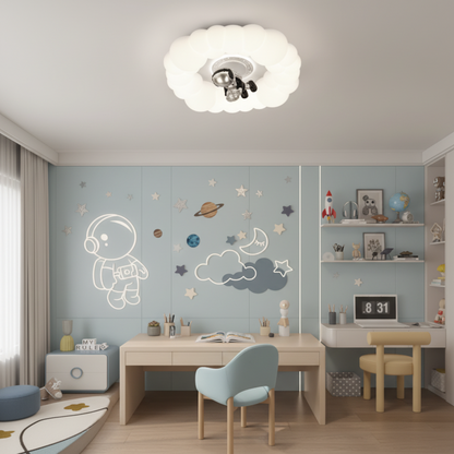 Żyrandol LED KOSMER z pilotem 75W, średnica 50cm, światło zimne/ciepłe/neutralne, biały żyrandol LED z pilotem Domyślny tytuł Alessandro Design