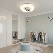 Żyrandol LED KOSMER z pilotem 75W, średnica 50cm, światło zimne/ciepłe/neutralne, biały żyrandol LED z pilotem Domyślny tytuł Alessandro Design