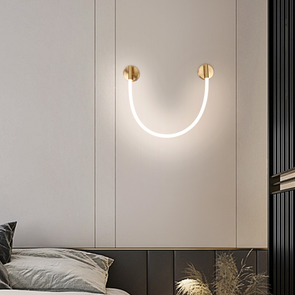 Kinkiet LED, 110 cm, 3000 K/4000 K/6000 K, złoty kinkiet wewnętrzny tytuł domyślny Alessandro Design