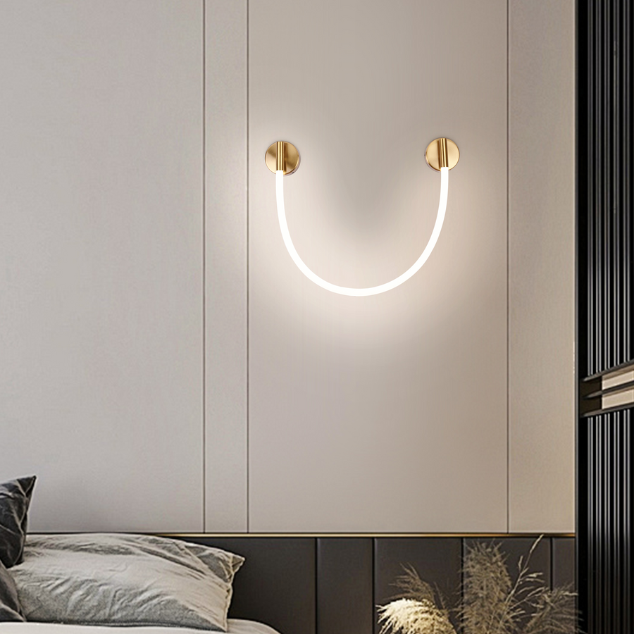 Kinkiet LED, 110 cm, 3000 K/4000 K/6000 K, złoty kinkiet wewnętrzny tytuł domyślny Alessandro Design