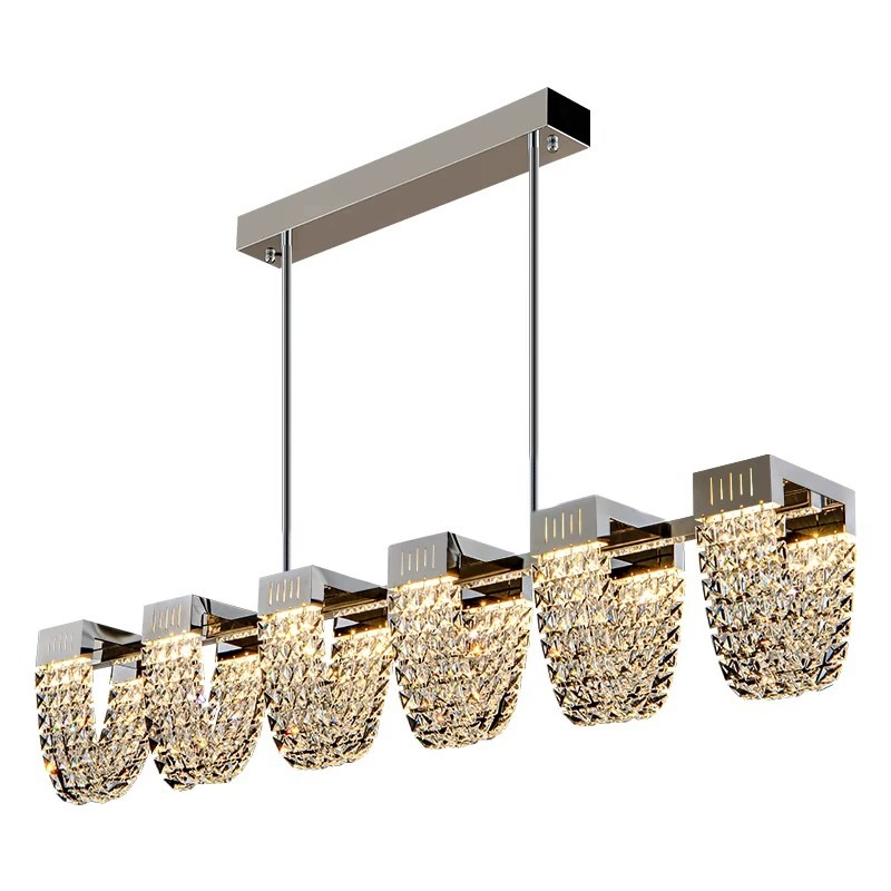 Zawieszany żyrandol LED, STRATUS Supremo, kryształ i metal, 15W, światło zimne/ciepłe/neutralne 3000K/4000K/6000K, luksusowe oświetlenie Cristal Candelabra Domyślny tytuł Alessandro Design
