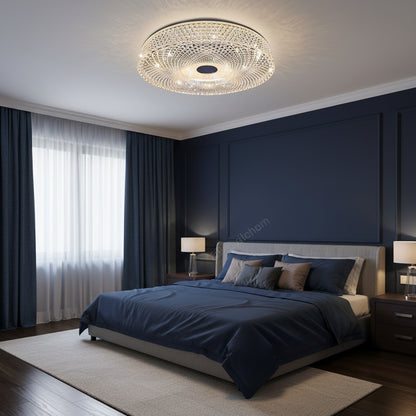 Lustra LED RADIAN Eleganza, 38.9W, Diametru 48.5 cm, Lumina Calda/Neutra/Rece, Alb Lustra LED Default Title Alessandro Design