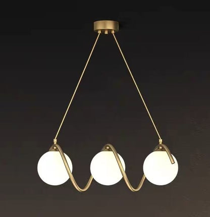 Żyrandol LOFT Haven, 3x G9, białe złoto, metal, regulowana wysokość, nowoczesne nowoczesne żyrandole domyślny tytuł Alessandro Design