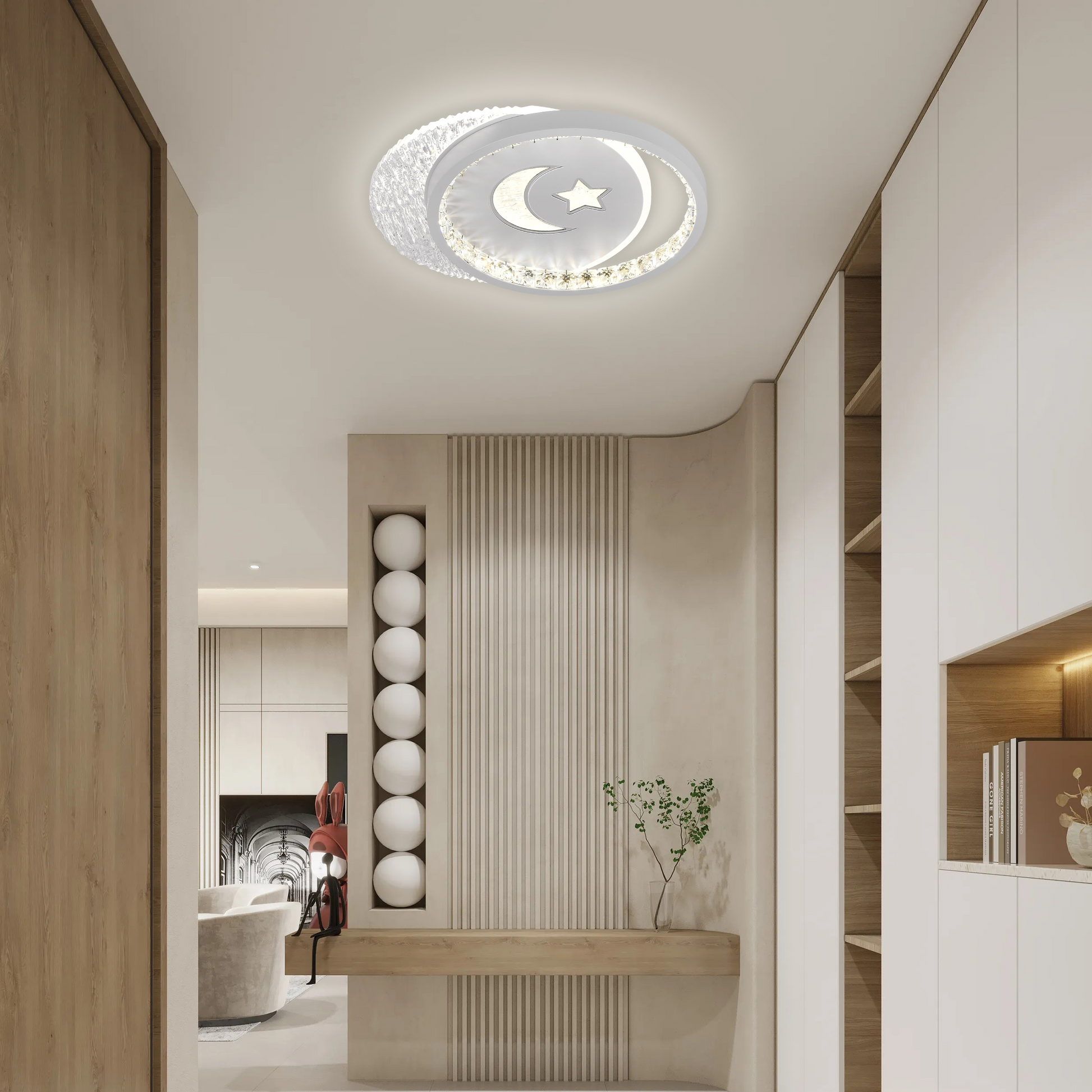 Żyrandol LED PERU 34W, 2 koła, światło zimne/ciepłe/neutralne, białe żyrandole LED Domyślny tytuł Alessandro Design