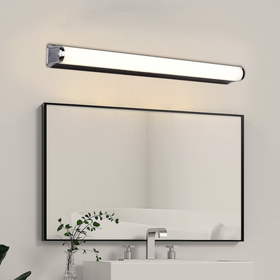 Łazienkowy kinkiet LED, GARDA, 10W, liniowy, światło ciepłe/neutralne/zimne, chrom
