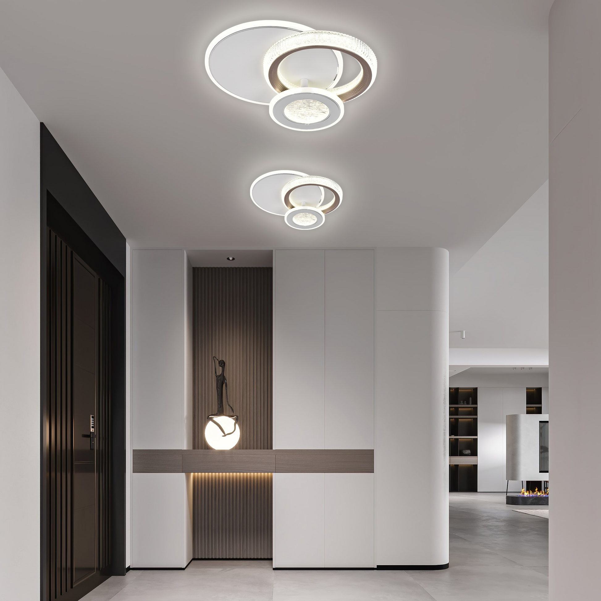 Żyrandol LED NYXORA 44W, 3 koła, światło zimne/ciepłe/neutralne, białe żyrandole LED domyślny tytuł Alessandro Design