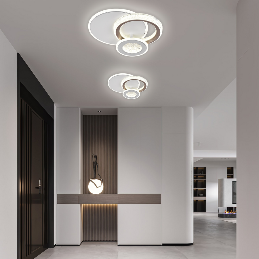 Żyrandol LED NYXORA 44W, 3 koła, światło zimne/ciepłe/neutralne, białe żyrandole LED domyślny tytuł Alessandro Design