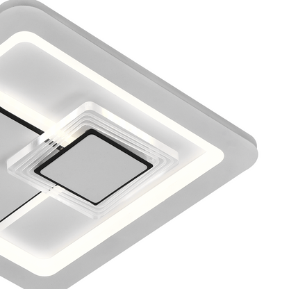 Żyrandol LED KEREN 33W, Kwadratowy, Światło zimne/ciepłe/Neutralne 3000K/4000K/6000K, Białe, Metalowe i Akrylowe Żyrandole LED Domyślny tytuł Alessandro Design