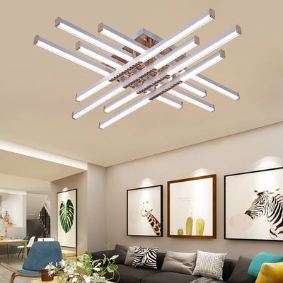 Żyrandol LED z pilotem LT178/6WH, 84W, 6 elementów, światło zimne/ciepłe/neutralne, możliwość przyciemniania, biały