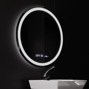 Okrągłe lustro LED, średnica 50 cm, Celeste MotionGlow Marcello, system usuwania zamglenia, zegar i termometr, możliwość przyciemniania, ciepłe, neutralne, zimne światło 3000 K/4000 K/6000 K Lustra Marcello Domyślny tytuł Alessandro Design