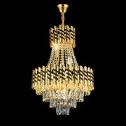 Żyrandol Kryształowy 10XE14 Nardo Złoty Czarny, średnica 60 cm, wysokość 75 cm Żyrandole kryształowe Domyślny tytuł Alessandro Design