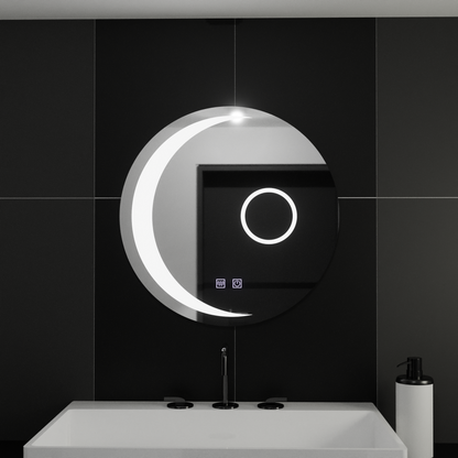 Okrągłe lustro LED, 60 cm, Orbis Touch, system odmgławiania, ściemniane lustra Korman E Domyślny tytuł Alessandro Design