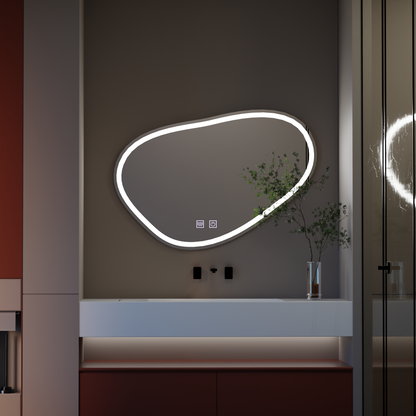 Lustro LED Touch Quassare, system odmgławiania 90x65 cm Lustra Korman E Domyślny tytuł Alessandro Design