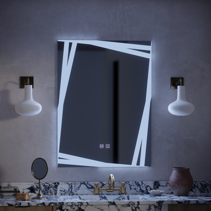 Lustrzany system odmgławiania LED Touch Infinitum 60X80cm Lustra Korman E Domyślny tytuł Alessandro Design