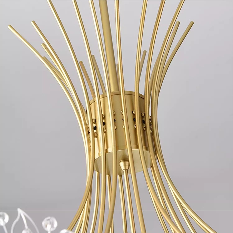 Kandelabr kryształowy Petito, 12XG4, złoty, średnica 52cm Kandelabr kryształowy Domyślny tytuł Alessandro Design