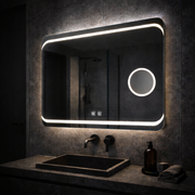 Prostokątne lustro LED, 80x60cm, Stella Touch, system odparowywania lusterek Korman E Domyślny tytuł Alessandro Design
