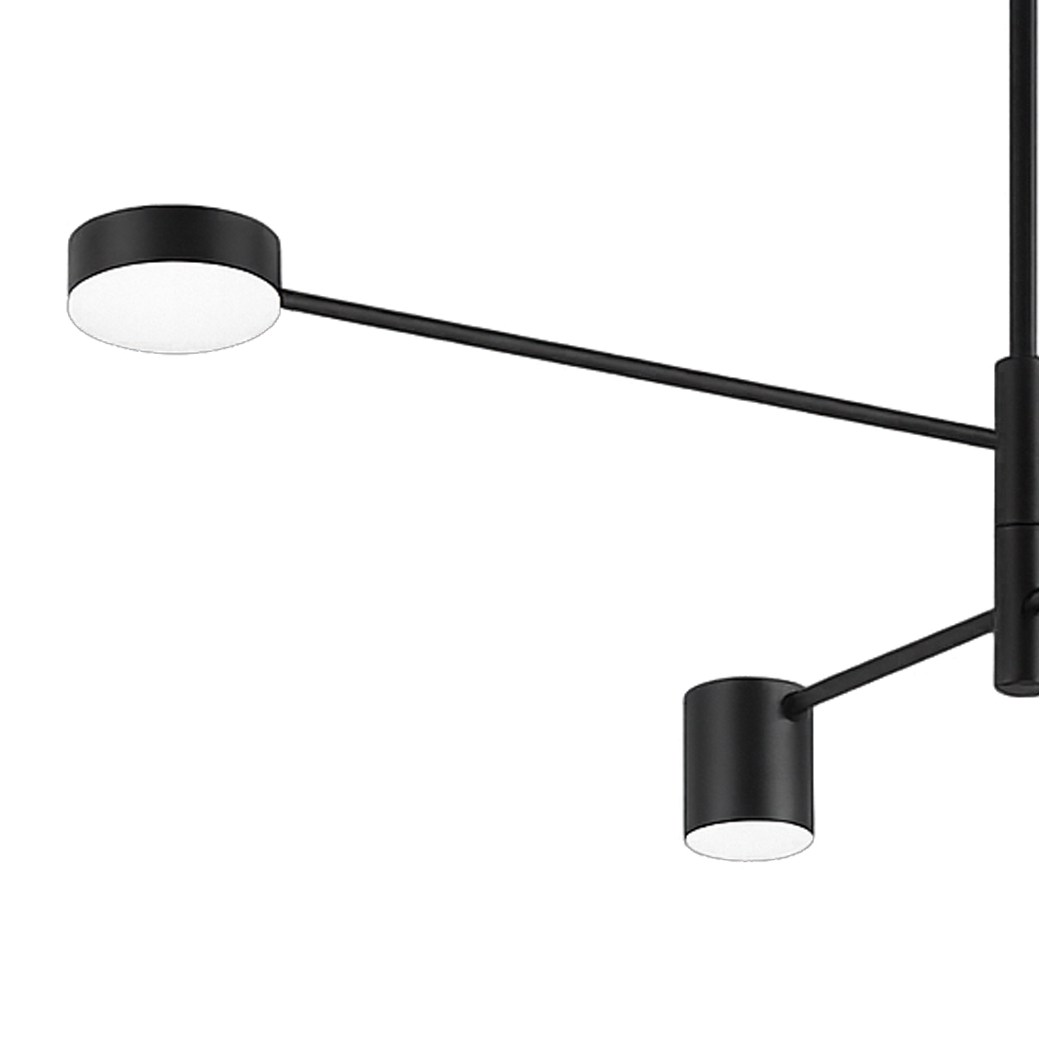 Żyrandol LED GALIOS 48W, 4 elementy, światło zimne/ciepłe/neutralne, czarne nowoczesne żyrandole Domyślny tytuł Alessandro Design