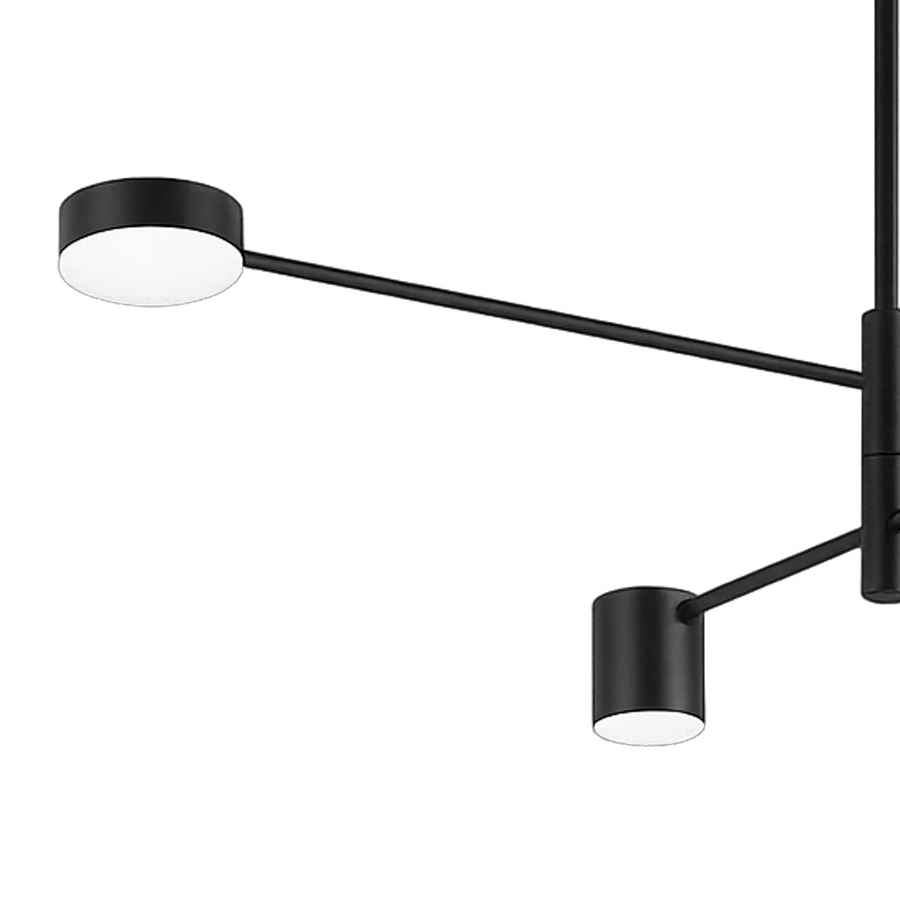 Żyrandol LED GALIOS 48W, 4 elementy, światło zimne/ciepłe/neutralne, czarne nowoczesne żyrandole Domyślny tytuł Alessandro Design