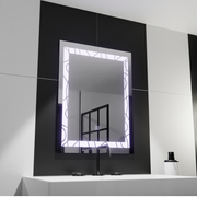 Prostokątne lustro LED, 60x80cm, rama Deco Basic Touch Lustra Korman C Domyślny tytuł Alessandro Design