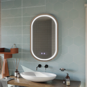 Lustro LED Touch Impora Demist System 50x80 cm Ramka w kolorze różowego złota