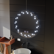 Lustrzany system odmgławiania LED w kolorze kości słoniowej 50X50cm Lustra Korman E Domyślny tytuł Alessandro Design