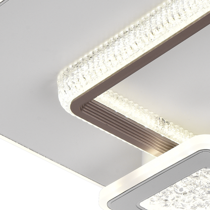 Żyrandol LED NYXORA 51W, 3 kwadraty, światło zimne/ciepłe/neutralne, białe żyrandole LED Domyślny tytuł Alessandro Design