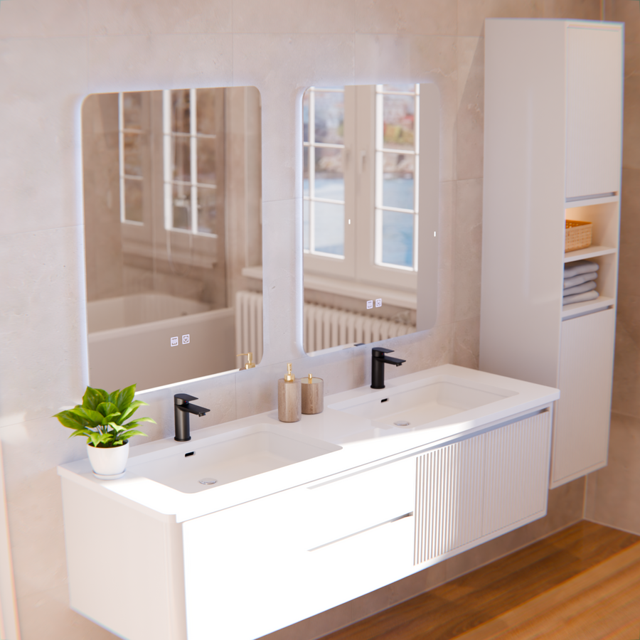 Lustro LED Touch Alexandra, system odmgławiania 45X60cm Lustra Korman E Domyślny tytuł Alessandro Design
