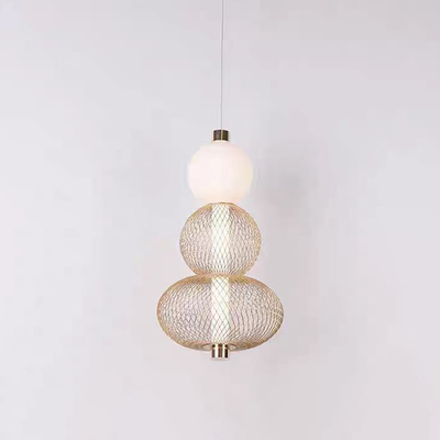Podwieszany żyrandol LED LM550/3GD, 12W, światło 3000/4000/6000K, złoty