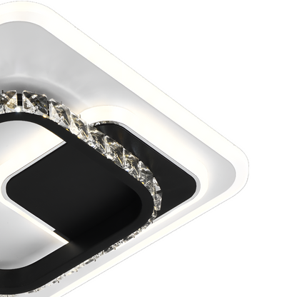 Żyrandol kryształowy LED ARIELLA 39W, kwadratowy, światło zimne/ciepłe/neutralne, czarne żyrandole LED Domyślny tytuł Alessandro Design
