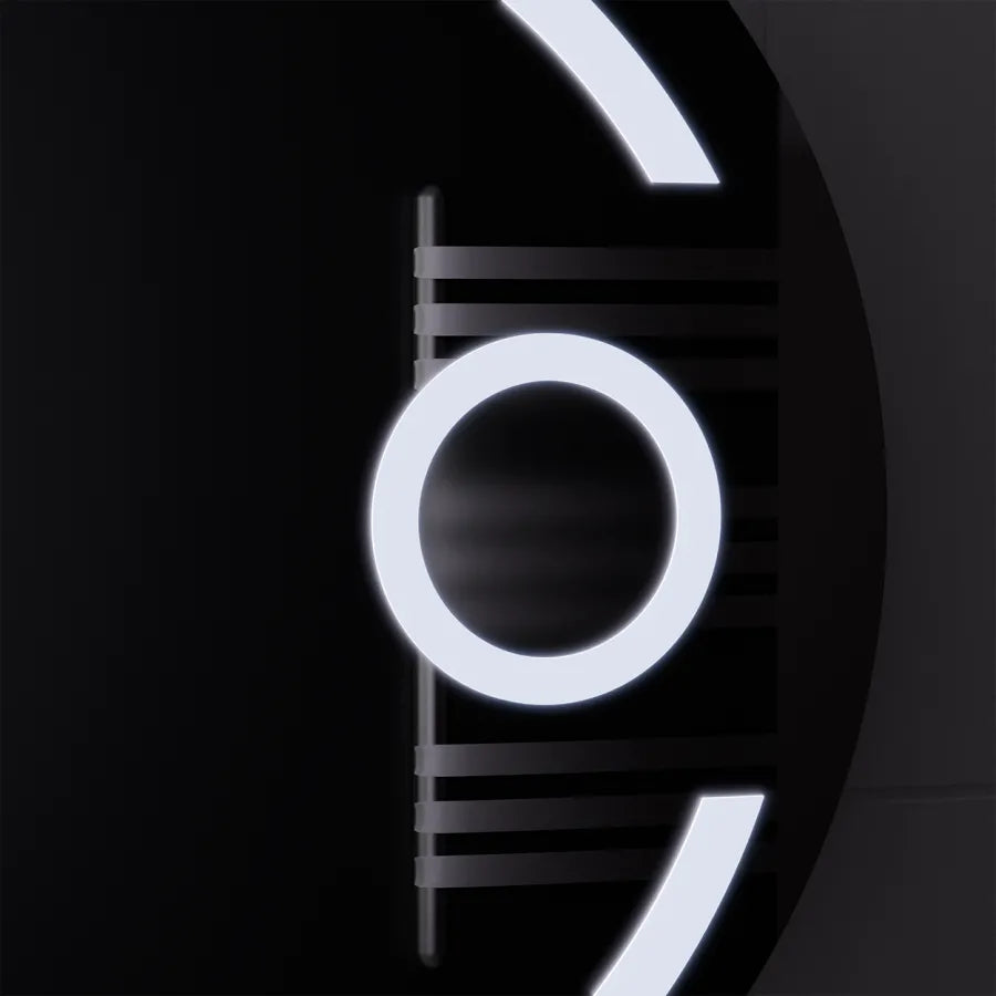 Okrągłe lustro LED, 22 W, 70 cm, Visio MotionGlow Marcello, system usuwania zamglenia, zegar i termometr, lupa kosmetyczna, przyciemniane lustra Marcello Domyślny tytuł Alessandro Design