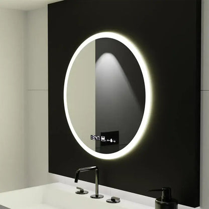 Okrągłe lustro LED 50 cm Giulia Sensor MotionGlow Marcello System odmgławiania Zegar i termometr Dimabila Mirrors Marcello Domyślny tytuł Alessandro Design