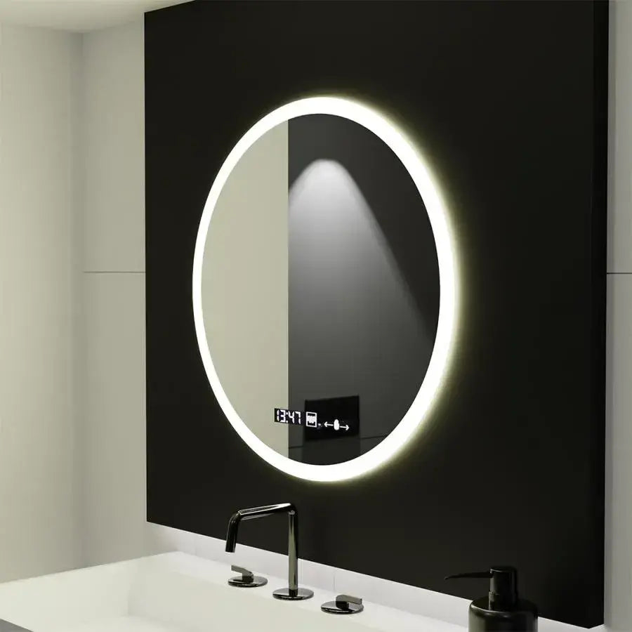 Okrągłe lustro LED 50 cm Giulia Sensor MotionGlow Marcello System odmgławiania Zegar i termometr Dimabila Mirrors Marcello Domyślny tytuł Alessandro Design