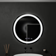 Okrągłe lustro LED, 60 cm, Celeste MotionGlow Marcello, system odmgławiania, zegar i termometr, możliwość przyciemniania, ciepłe, neutralne, zimne światło 3000 K/4000 K/6000 K Marcello Mirrors Domyślny tytuł Alessandro Design