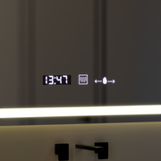 Prostokątne lustro LED 120x80cm Vérité MotionGlow Marcello, system odmgławiania, zegar i termometr, możliwość przyciemniania W09/120X80BTRGB Lustra Marcello Domyślny tytuł Alessandro Design