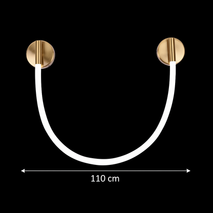 Kinkiet LED, 110 cm, 3000 K/4000 K/6000 K, złoty kinkiet wewnętrzny tytuł domyślny Alessandro Design