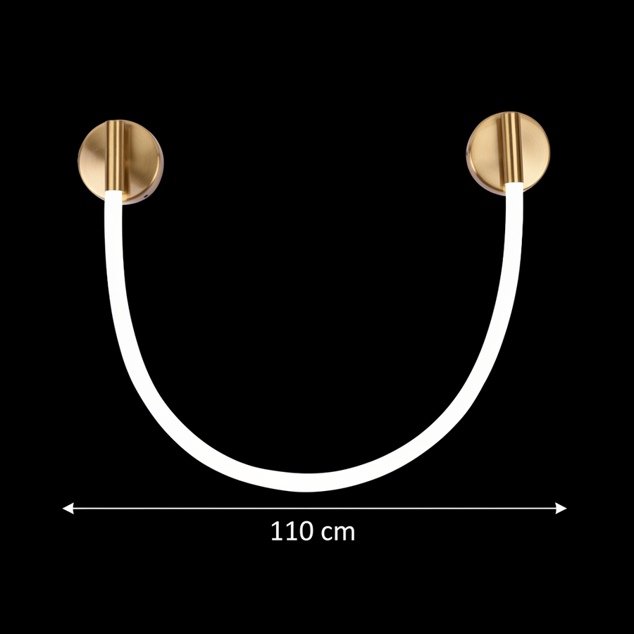 Kinkiet LED, 110 cm, 3000 K/4000 K/6000 K, złoty kinkiet wewnętrzny tytuł domyślny Alessandro Design