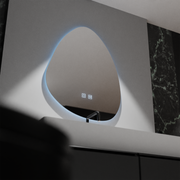 Organiczne lustro LED 80x60 cm, Fluido Touch, system odmgławiania, ściemniane lustra Korman E Domyślny tytuł Alessandro Design