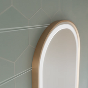 Owalne lustro LED, 50x80 cm, czujnik Roven Marcello MotionGlow, system odmgławiania, zegar i termometr, przyciemniane lustra Marcello Domyślny tytuł Alessandro Design