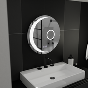 Okrągłe lustro LED, 60 cm, Orbis Touch, system odmgławiania, ściemniane lustra Korman E Domyślny tytuł Alessandro Design