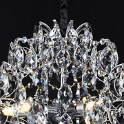 Candelabru Cristal CRYSTARA Nobile, 5x E14, Diametru 40cm, Crom Lucios Candelabre Cristal Default Title Alessandro Design