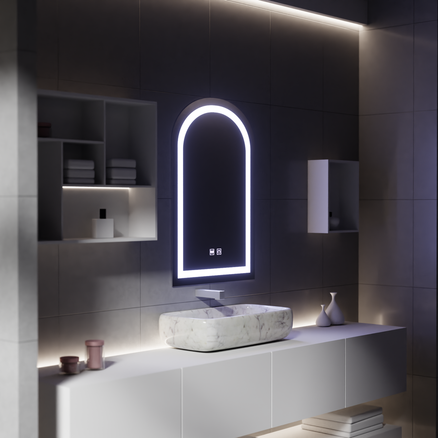 Lustro dotykowe LED z funkcją odmgławiania, lustra 80x50 cm Korman E Domyślny tytuł Alessandro Design