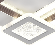 Żyrandol LED NYXORA 51W, 3 kwadraty, światło zimne/ciepłe/neutralne, białe żyrandole LED Domyślny tytuł Alessandro Design