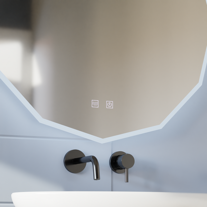 Okrągłe lustro LED, 80 cm, VIVO Touch, system odmgławiania, ściemniane lustra Korman E Domyślny tytuł Alessandro Design