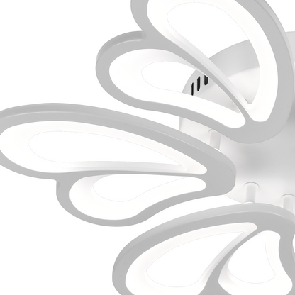 Żyrandol LED z pilotem BLOSSOM 78W, 6 płatków, średnica 60cm, światło zimne/ciepłe/neutralne, możliwość przyciemniania, biały żyrandol LED z pilotem Domyślny tytuł Alessandro Design